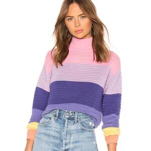 Lovers + Friends unicorn Striped Sweater
